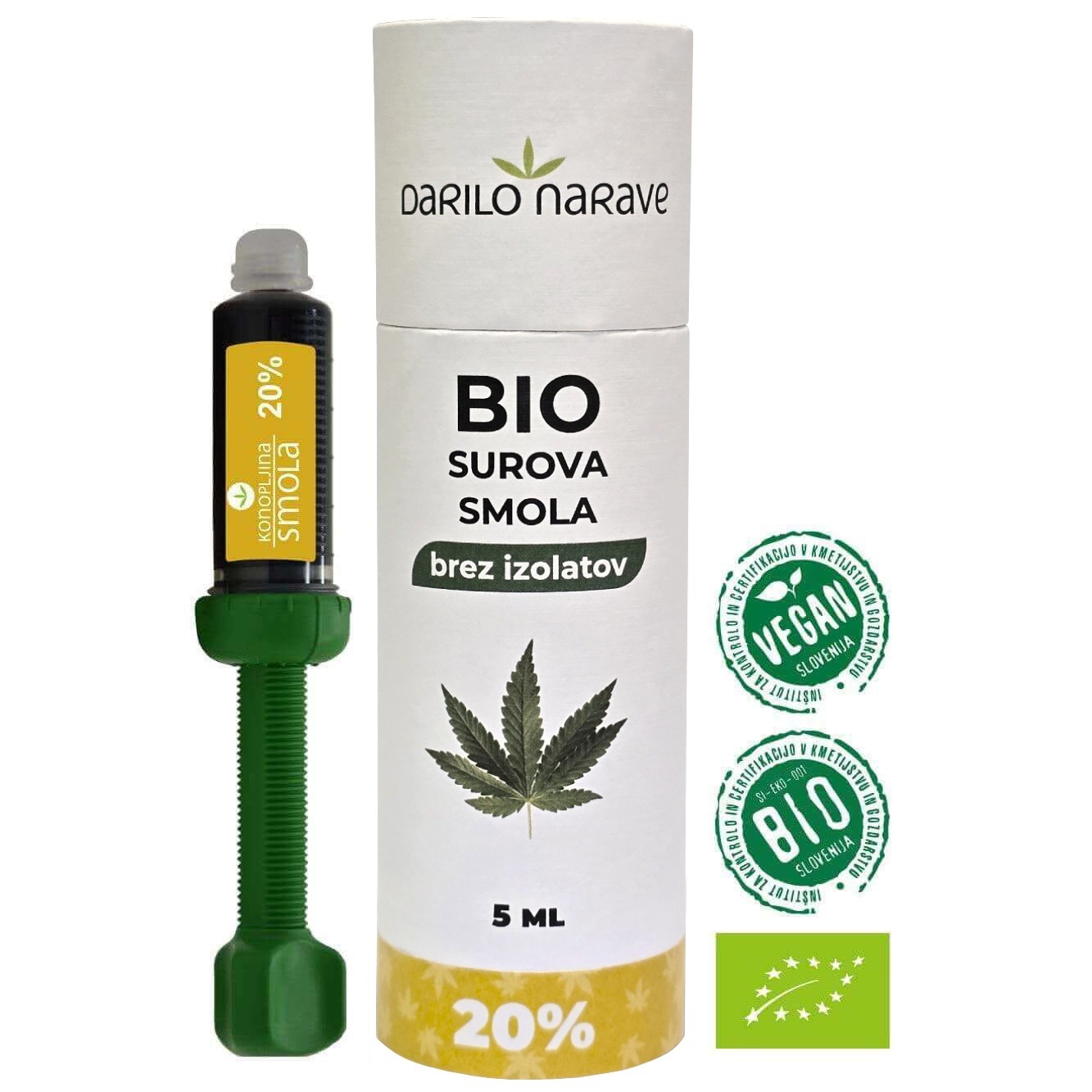BIO konopljina smola 20%