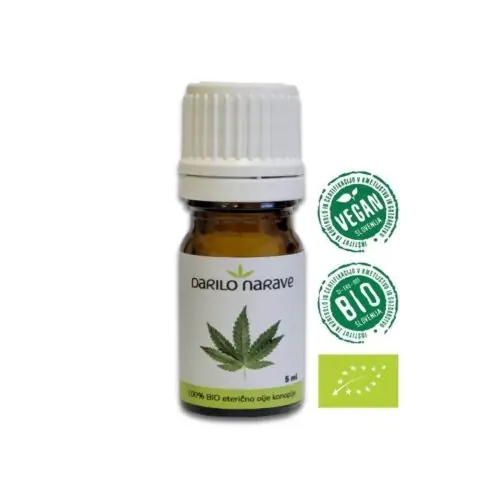 BIO konopljino eterično olje, 5 ml