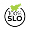 Slika prikazuje Ikono, da so izdelki pridelani in obdelani v Sloveniji.